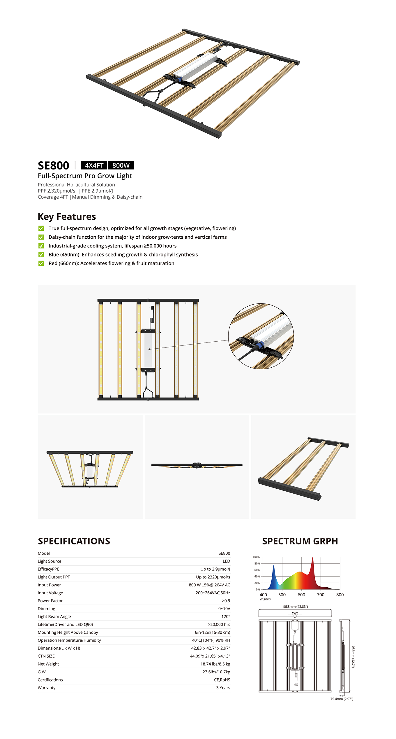 SE800 | 4X4FT 800W